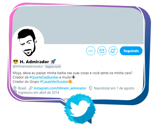 Spartanas Twitter Homem Admirador