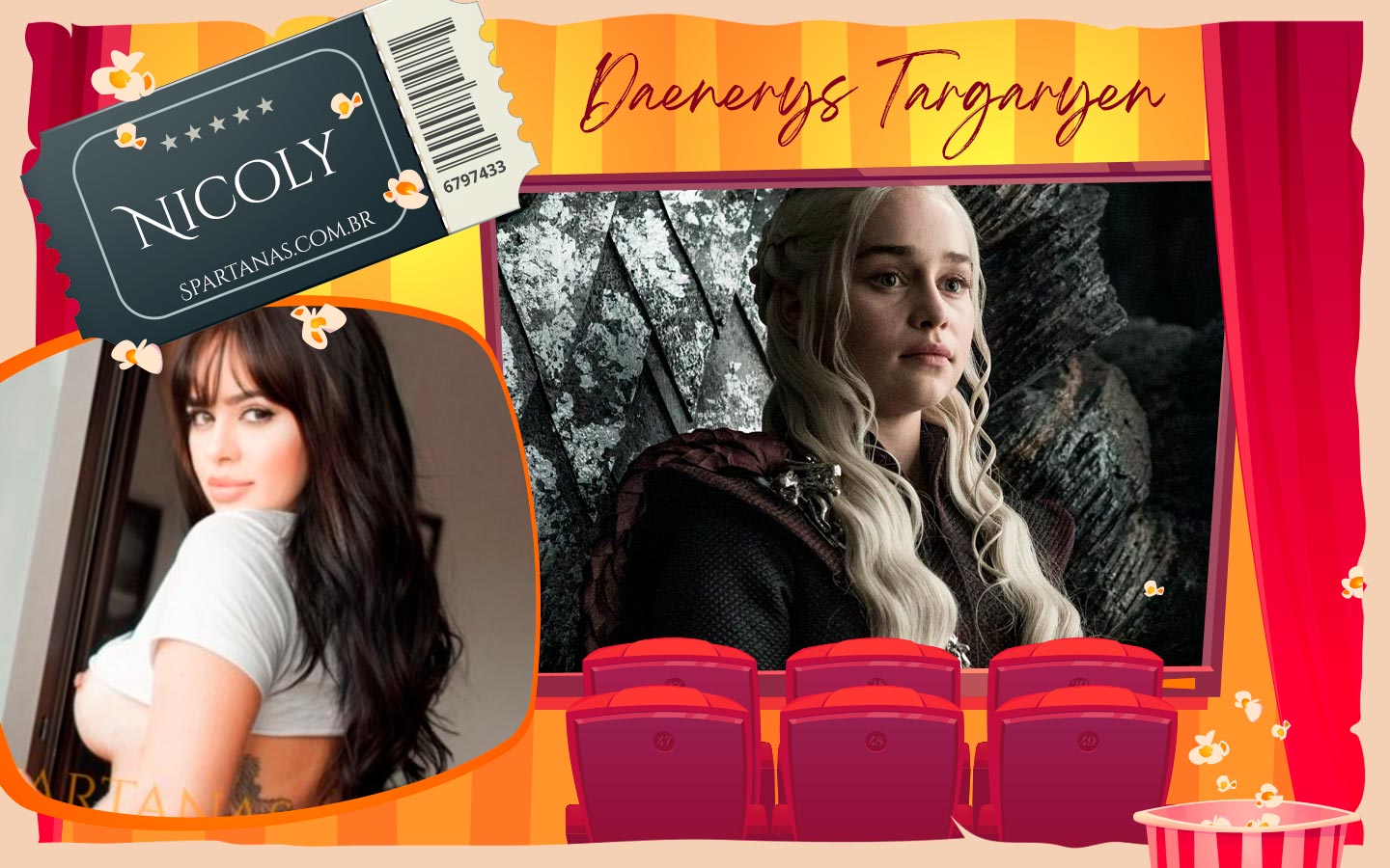 Nicoly Acompanhante Spartanas - Daenerys Targaryen