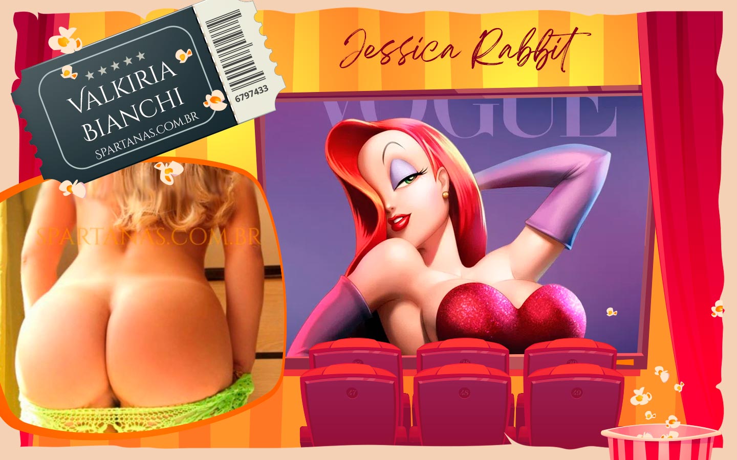 Valkiria Bianchi Acompanhante Gaúcha - Jessica Rabbit