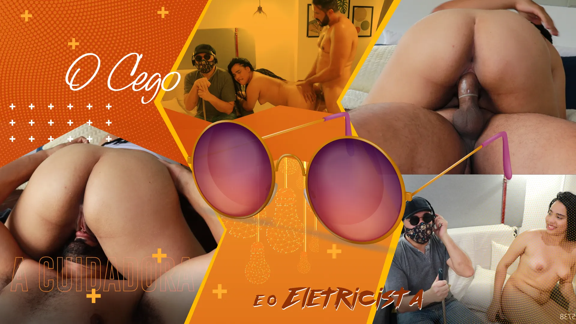 Ísis Maia e Tony Tigrão em O Cego, A Cuidadora e o Eletricista